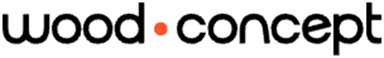 wood•concept — dočasné logo (výrez zo screenshotu klienta, tmavý variant)